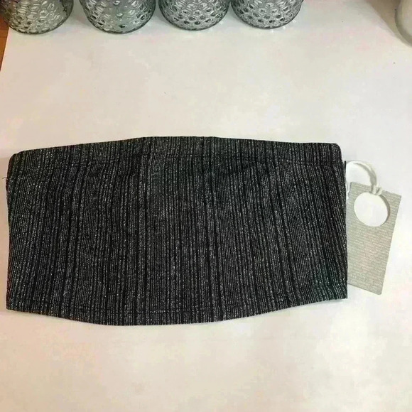 Paperoc bandeau black and silver striped Size small NWT - Picture 1 of 4